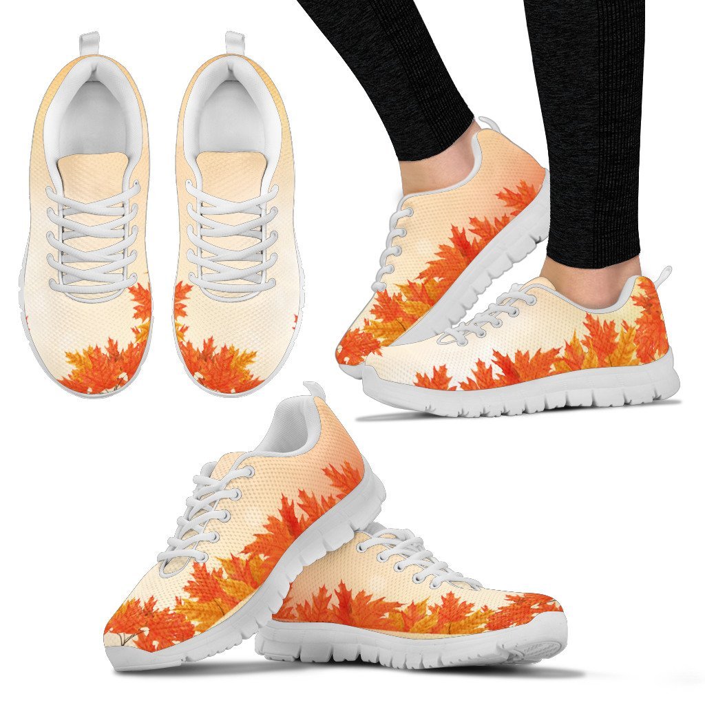 Canada Maple Leaf Floral Men's / Women's Sneakers (Shoes) - Vibe Hoodie Shop