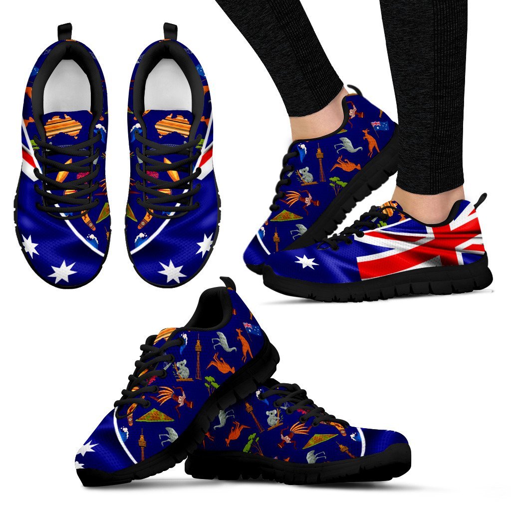 Sneakers - Aus Flag Shoes Australian Animal - Unisex - Vibe Hoodie Shop