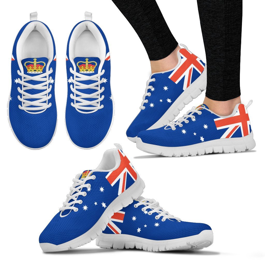 Sneakers - Aus Flag Shoes Victoria Flag And Coat Of Arms - Unisex - Vibe Hoodie Shop