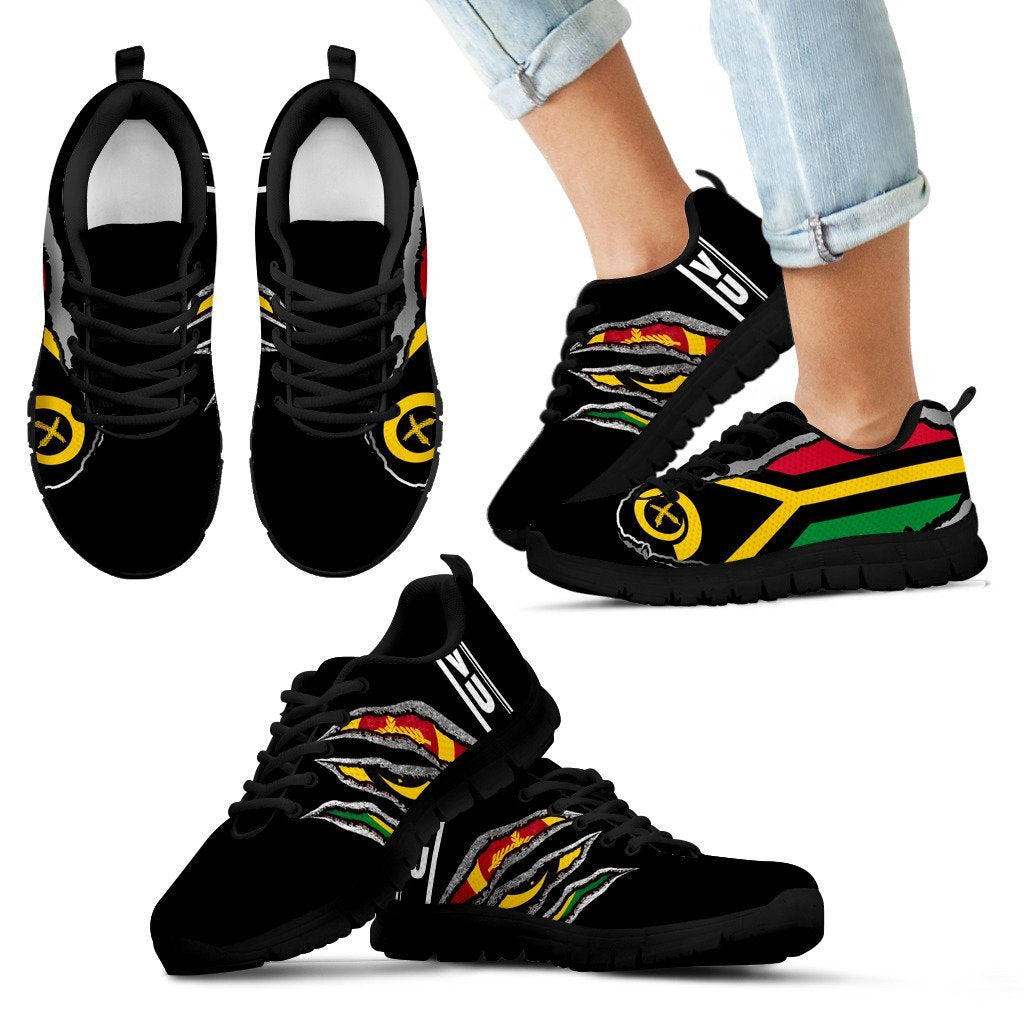 Vanuatu Sneakers Adamantium With Flag - Vibe Hoodie Shop