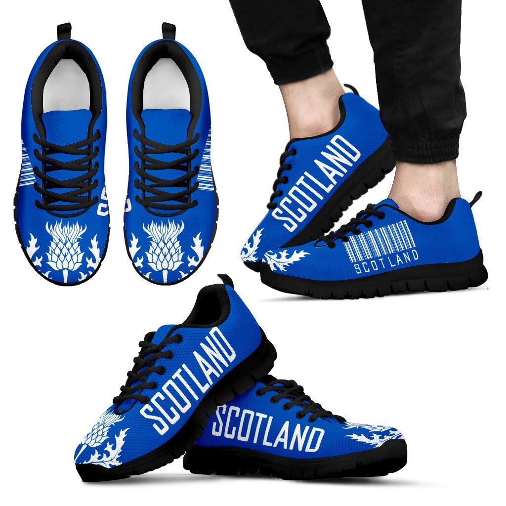 Scotland Thistle Barcode Sneakers - Vibe Hoodie Shop