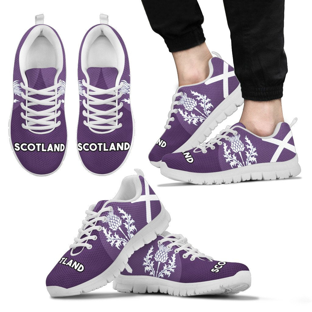 Scotland Sneakers Flag Wave Purple - Vibe Hoodie Shop