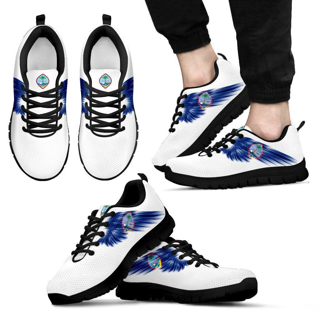 Guam Islands Shoes - Guam Wings Sneakers (White Version) - Vibe Hoodie Shop