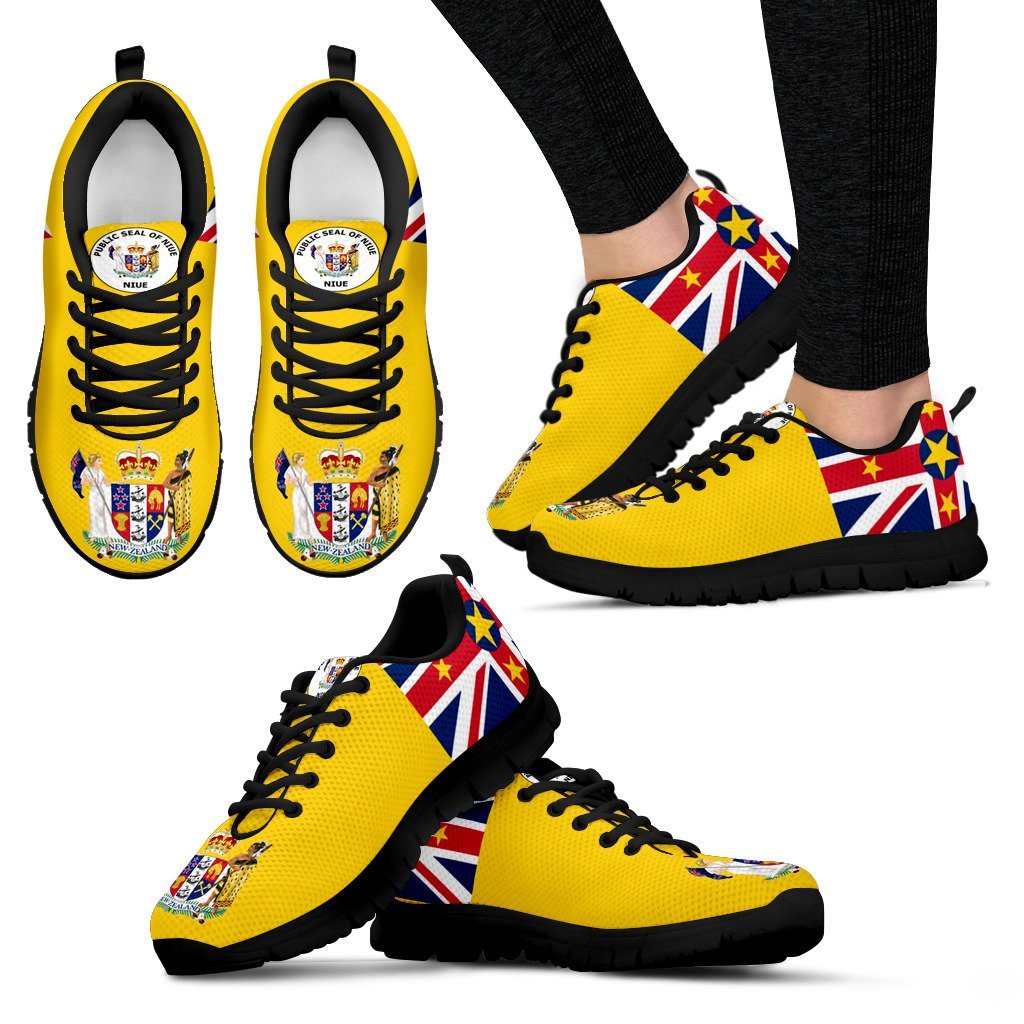 Public Seal Of Niue Original Men's / Women's Sneakers (Shoes) - Vibe Hoodie Shop