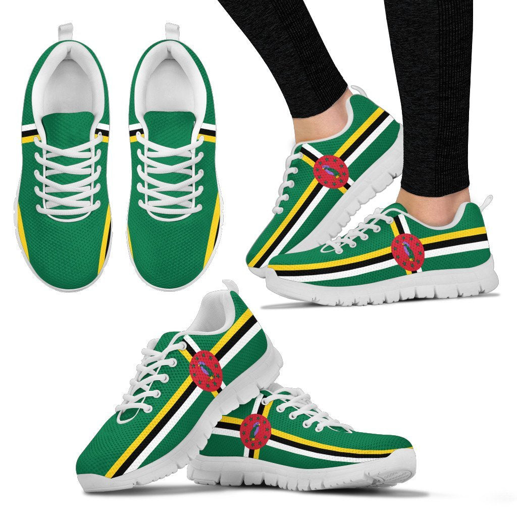 Sneakers - Dominica Shoes Flag - Unisex - Vibe Hoodie Shop