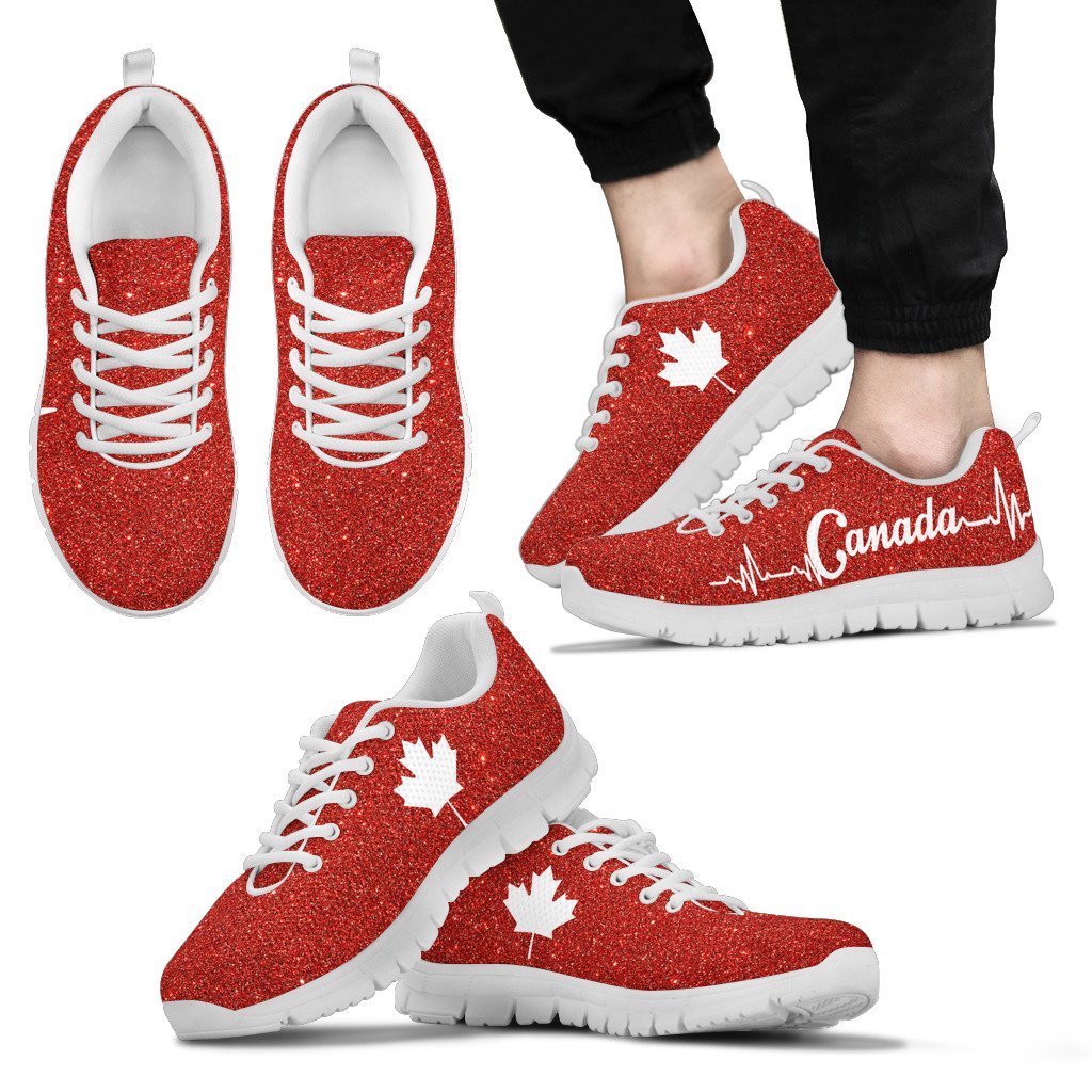 Canada Maple Leaf Sneakers 02 - Vibe Hoodie Shop