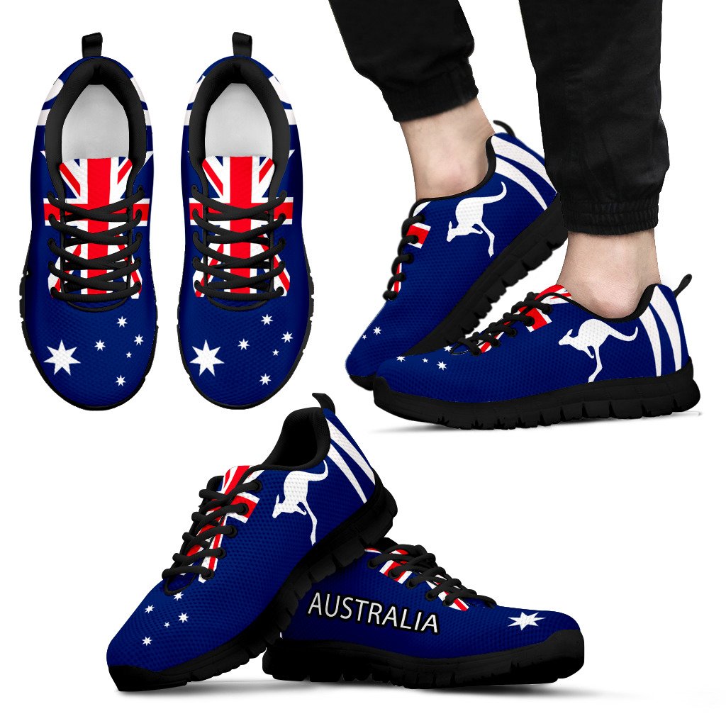 Sneakers - Aus Flag Shoes Kangaroo - Unisex - Vibe Hoodie Shop