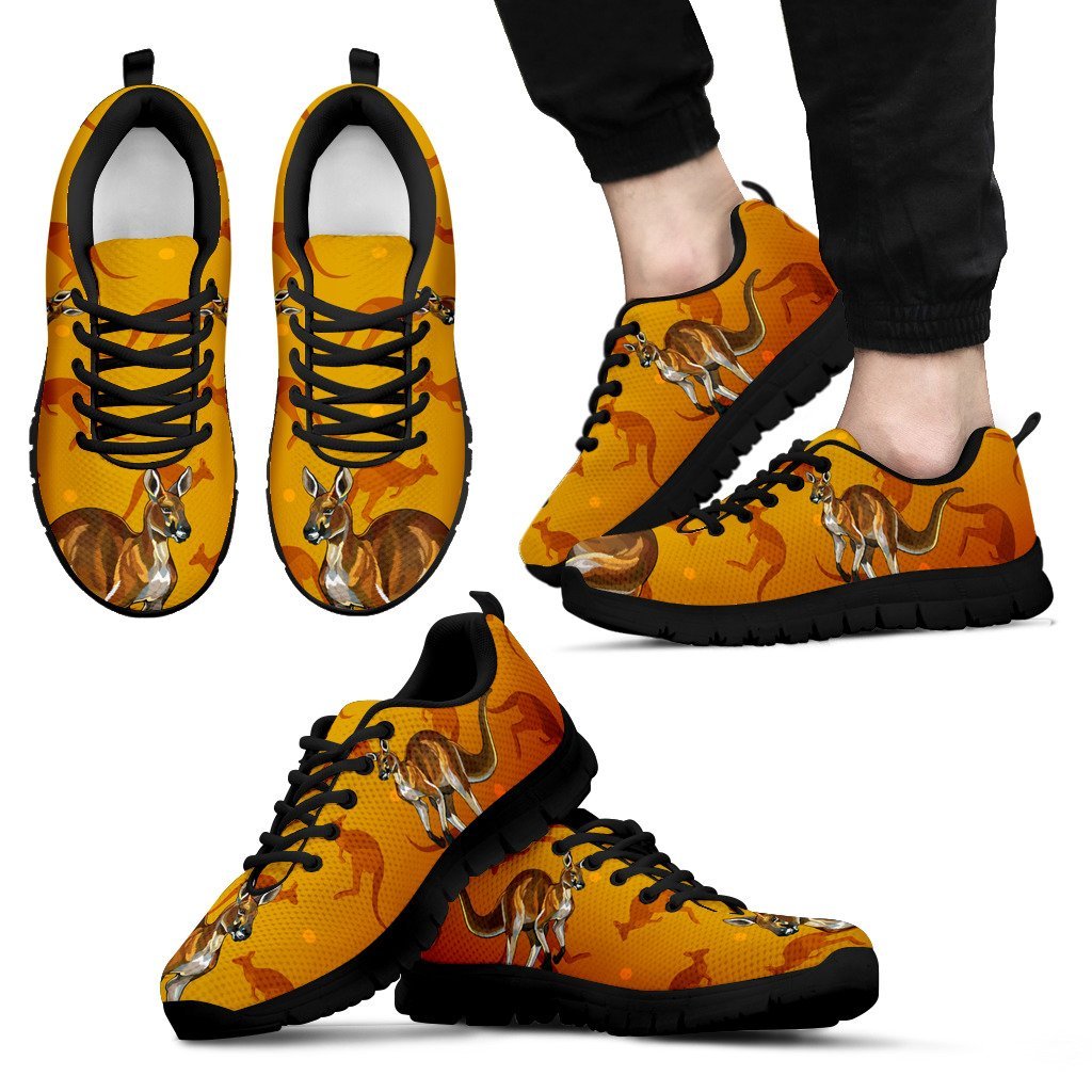 Sneakers - Kangaroo Shoes Drawing Painting - Unisex - Vibe Hoodie Shop