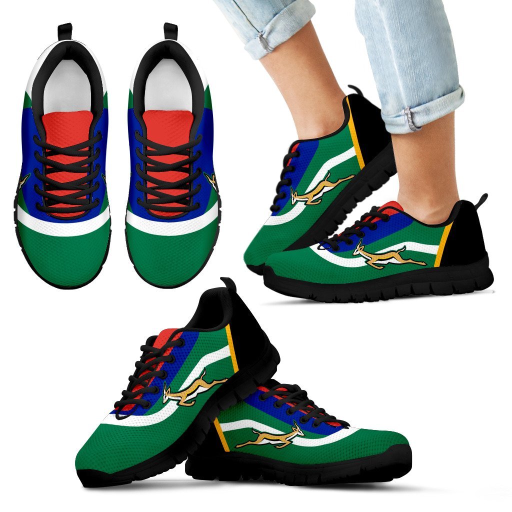 South Africa Flag Springboks Sneakers - Vibe Hoodie Shop