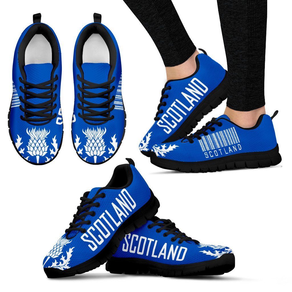 Scotland Thistle Barcode Sneakers - Vibe Hoodie Shop