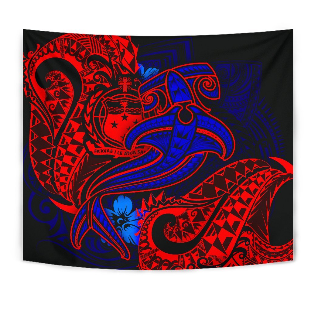 Samoa Tapestry - Blue Shark - Vibe Hoodie Shop