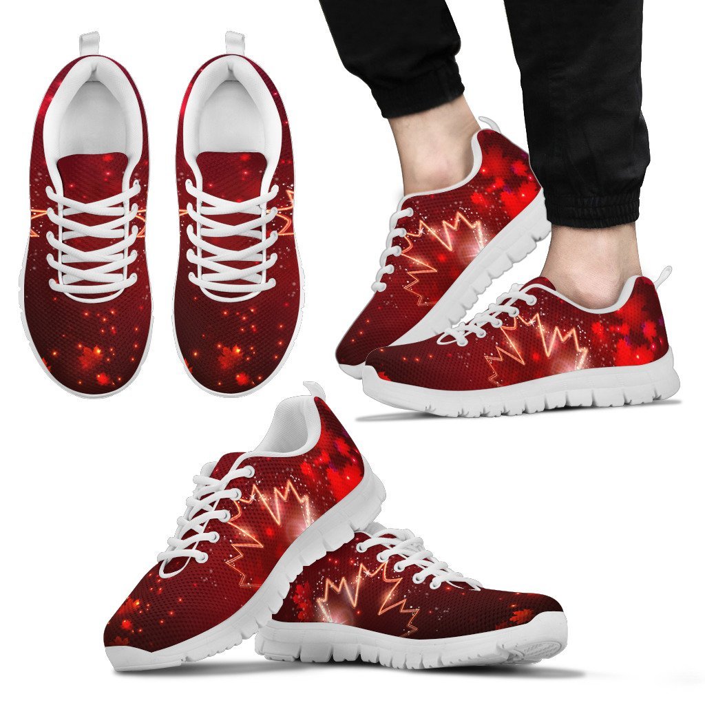 Canada Lighten Maple Leaf Sneakers - Vibe Hoodie Shop