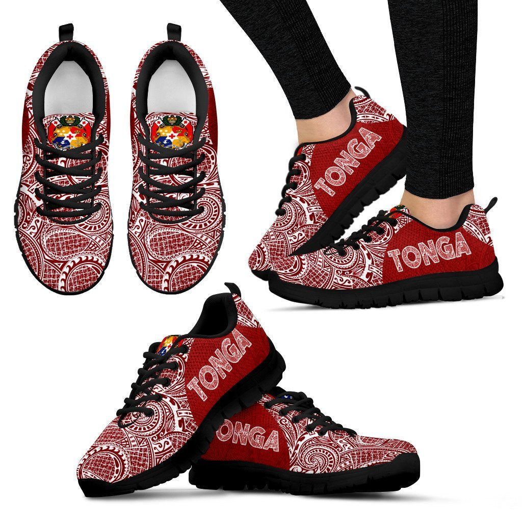 Tonga Sneakers Polynesian Red White Version - Vibe Hoodie Shop