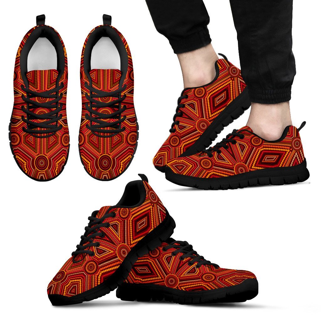 Aboriginal Sneakers, Indigenous Patterns Shoes Ver22 - Vibe Hoodie Shop