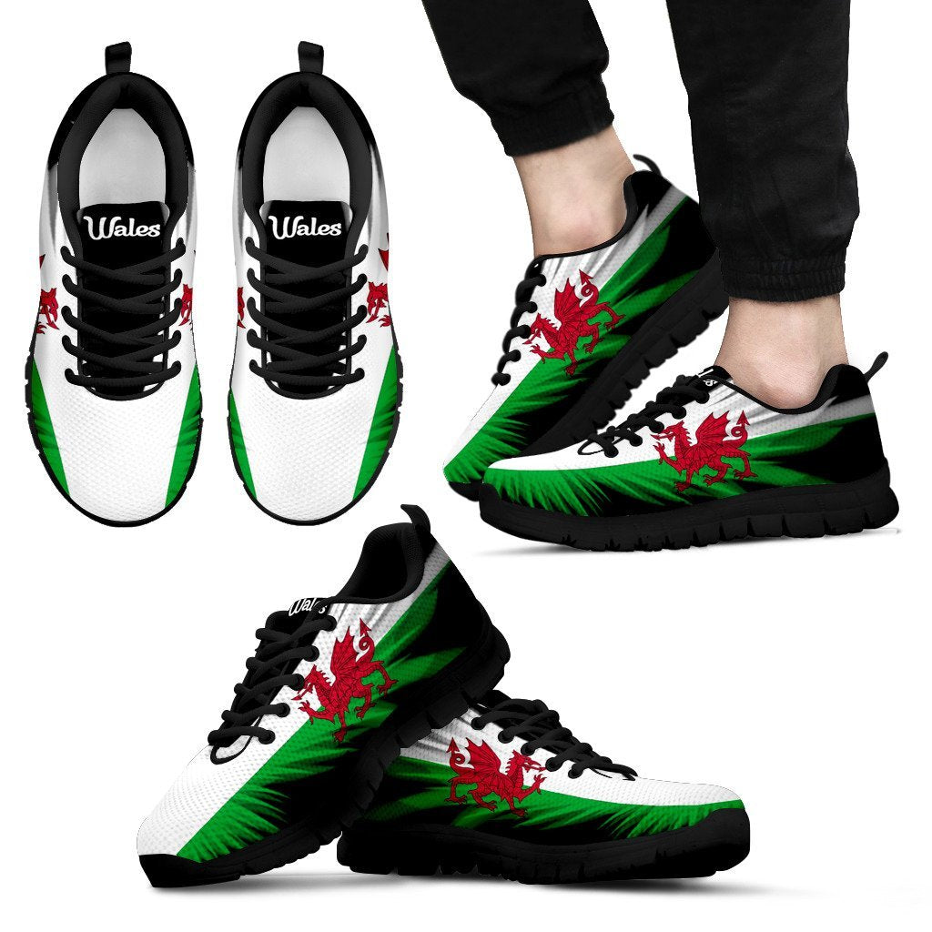 Wales Flying Flag Wings  Sneakers - Vibe Hoodie Shop