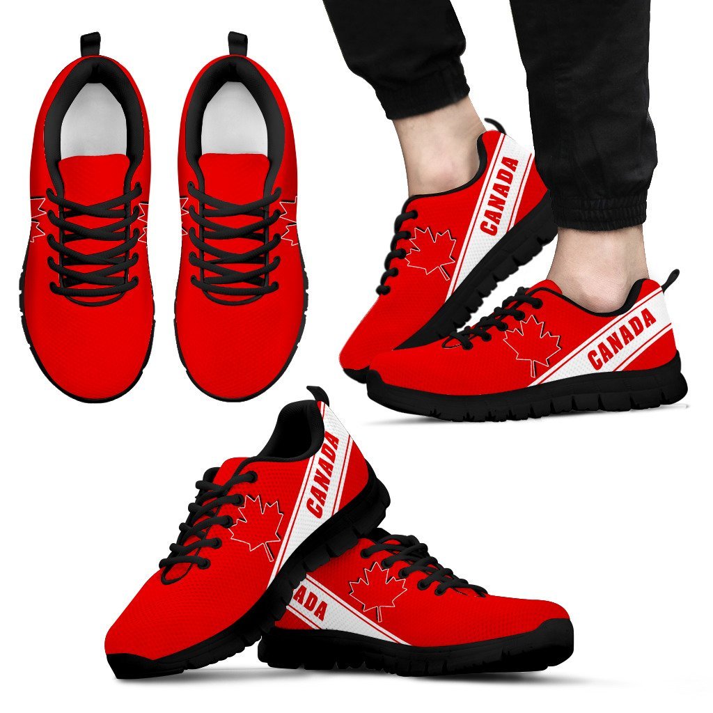 Canada Maple Leaf Sneakers - Line Style - Vibe Hoodie Shop