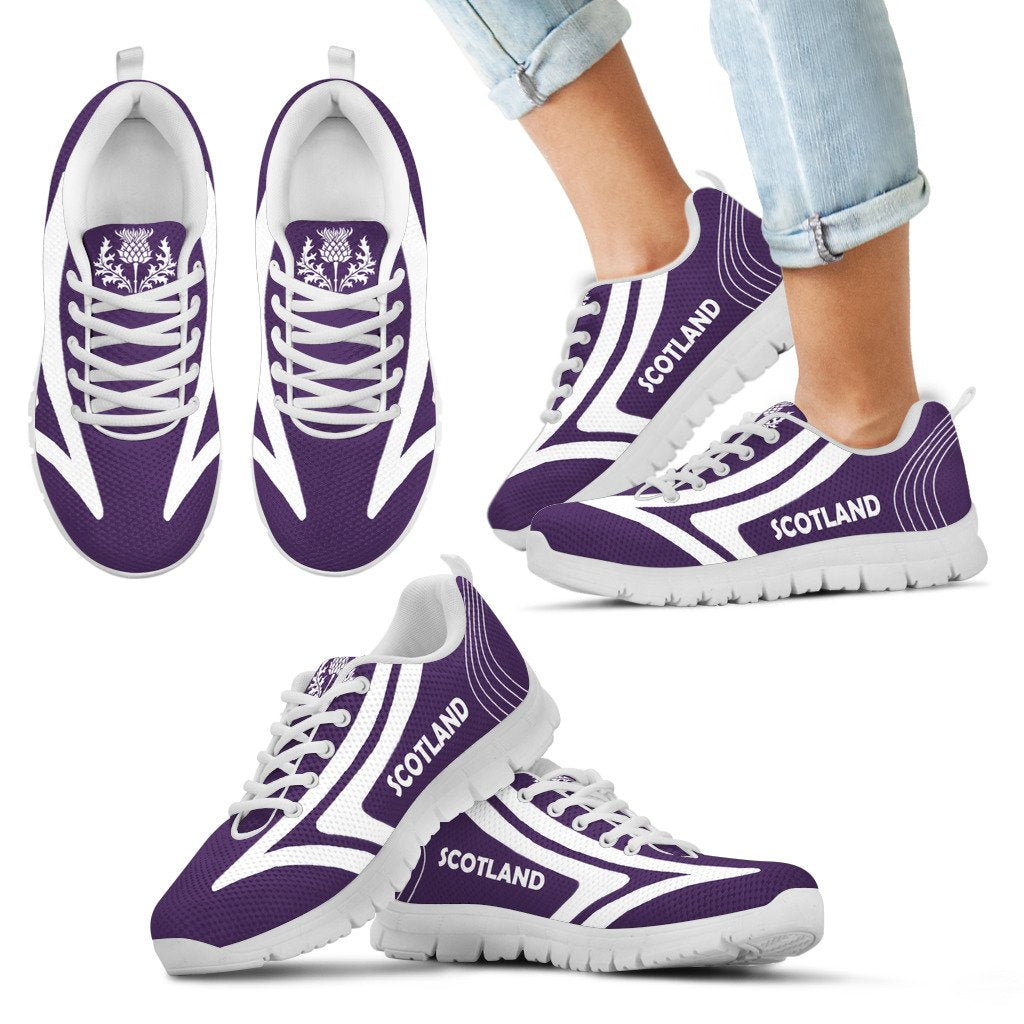 Scotland Shoes - Scotland Thistle Sneakers Ace Purple Version - Vibe Hoodie Shop