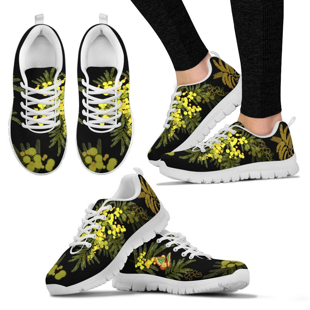 Australia Sneakers - Mimosa Florals Shoes - Unisex - Vibe Hoodie Shop