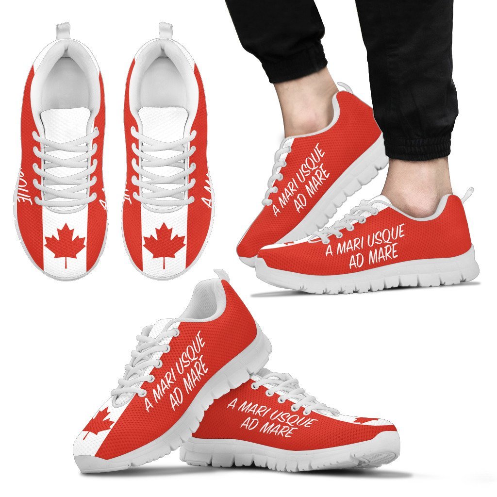 Canada Flag Motto Sneakers - Vibe Hoodie Shop