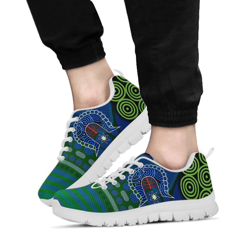 Torres Strait Sneakers - Dhari And Dot Patterns - Vibe Hoodie Shop