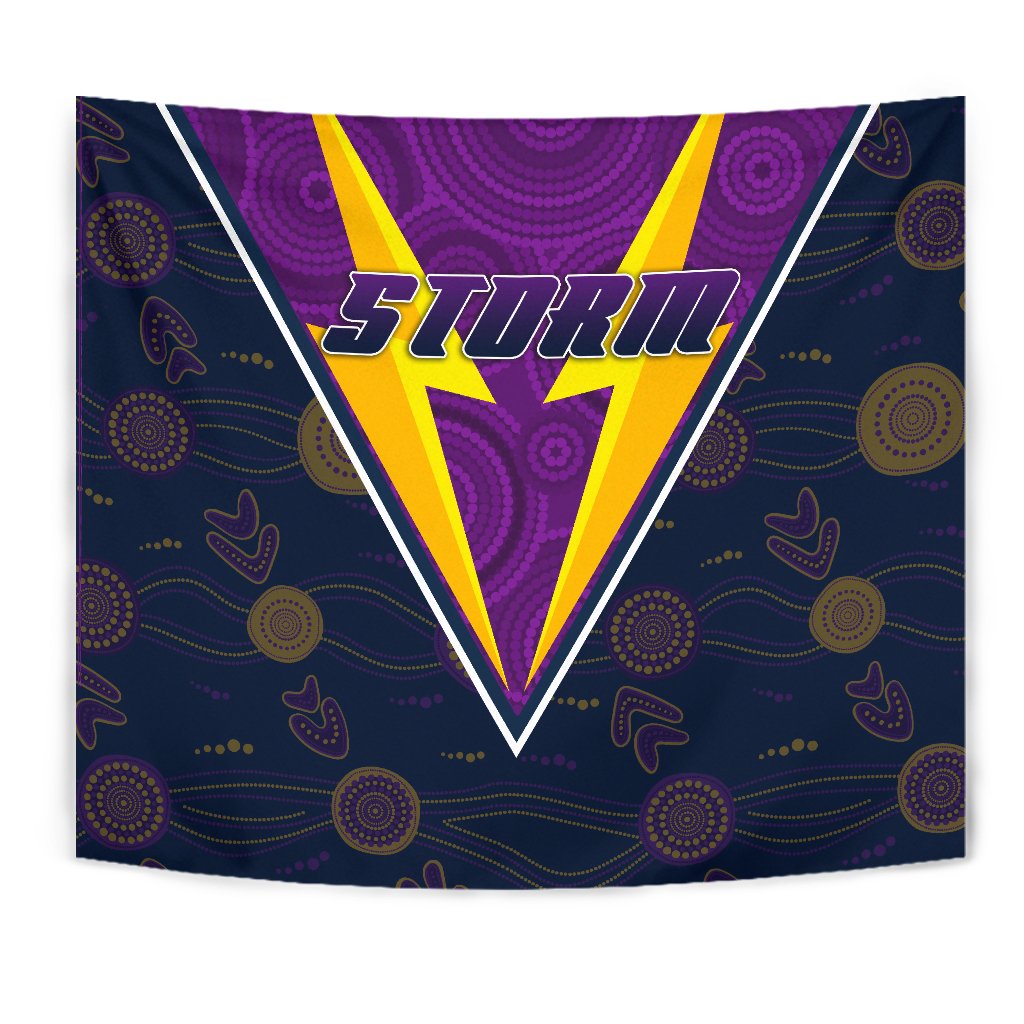 Melbourne Storm Tapestry Indigenous Artsy Style - Vibe Hoodie Shop