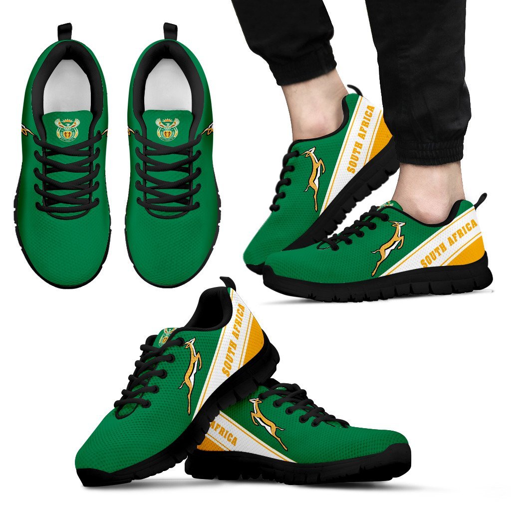 South Africa Springboks Sneakers - Line Style - Vibe Hoodie Shop