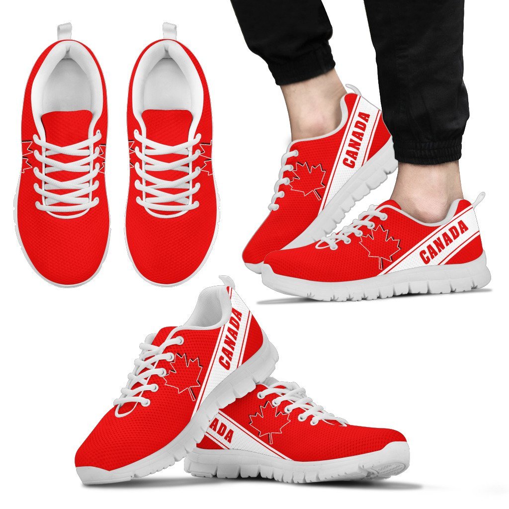 Canada Maple Leaf Sneakers - Line Style - Vibe Hoodie Shop