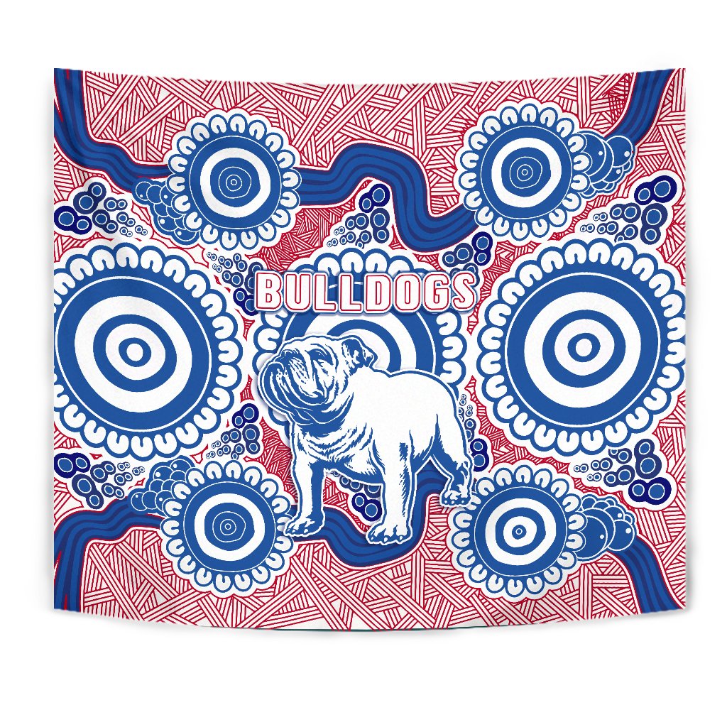 Western Tapestry Bulldogs Simple Indigenous - Vibe Hoodie Shop