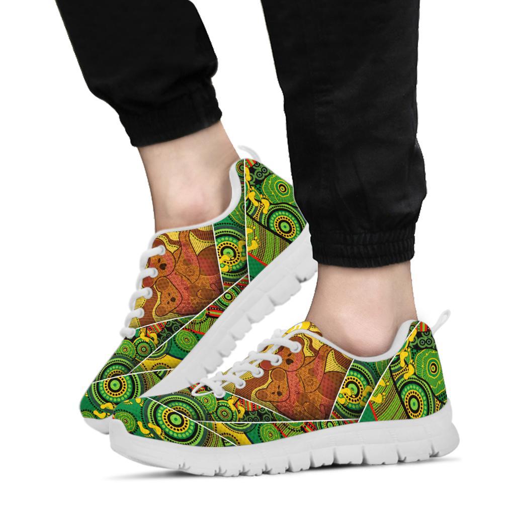 Aboriginal Sneakers - Australia Koala Shoes Indigenous Patterns - Vibe Hoodie Shop