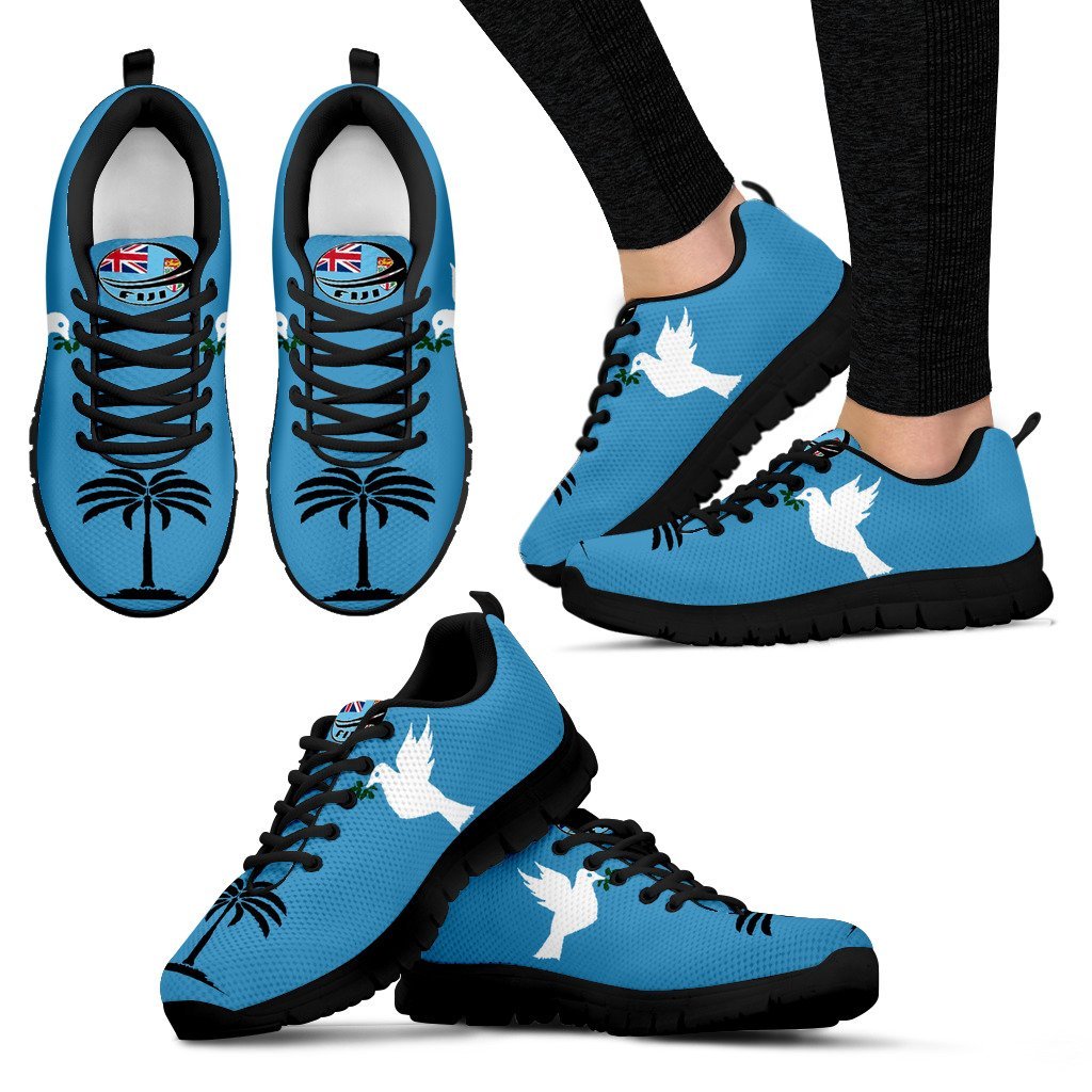 Fiji - Fijian Rugby National Team Flag Men's / Women's Sneakers (Shoes) - Vibe Hoodie Shop