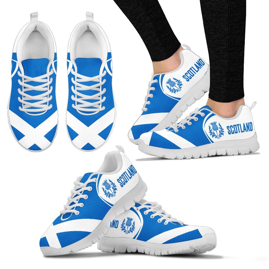 Scotland Thistle Flag Sneakers - Vibe Hoodie Shop