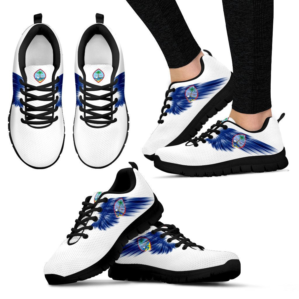 Guam Islands Shoes - Guam Wings Sneakers (White Version) - Vibe Hoodie Shop