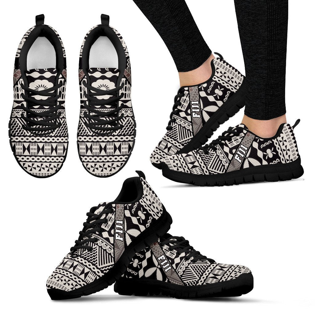 Fiji Tapa Tribal Sneakers - Vibe Hoodie Shop