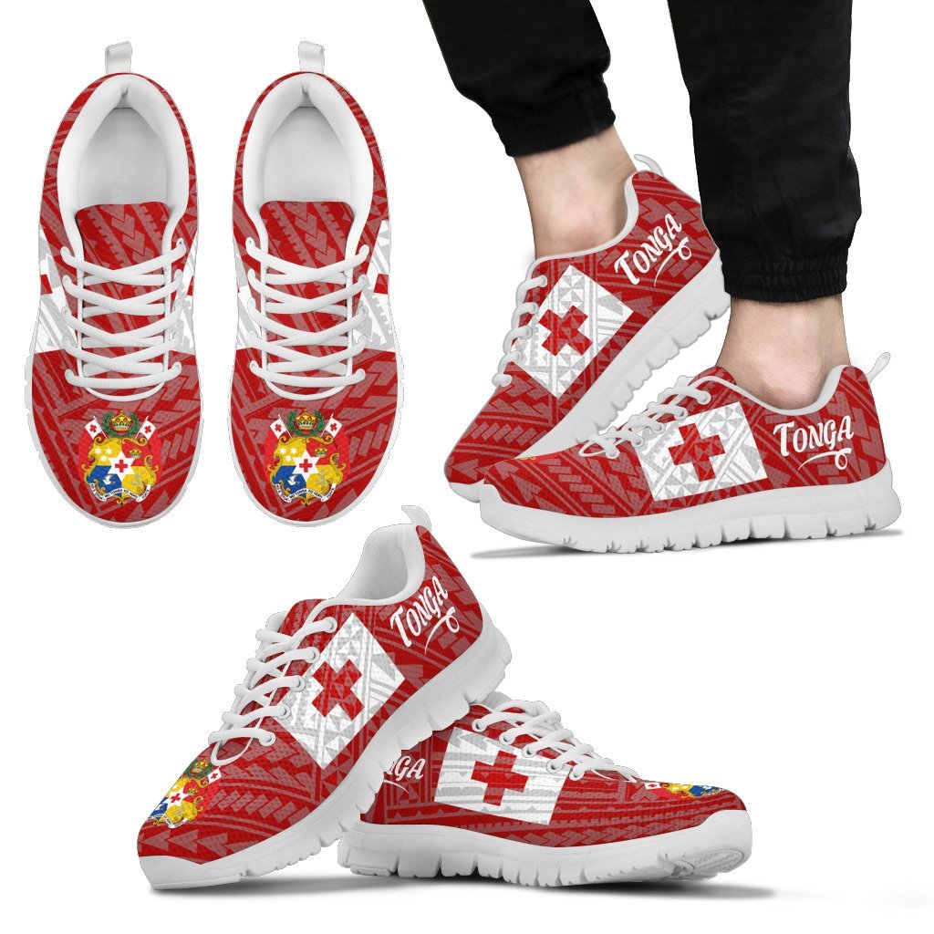 Tonga Red Sneakers (Shoes) - Vibe Hoodie Shop