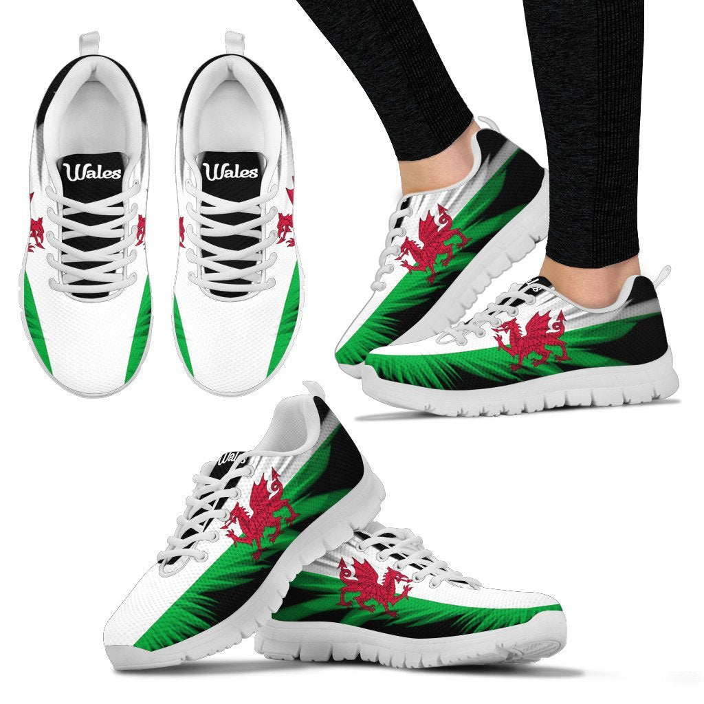 Wales Flying Flag Wings  Sneakers - Vibe Hoodie Shop