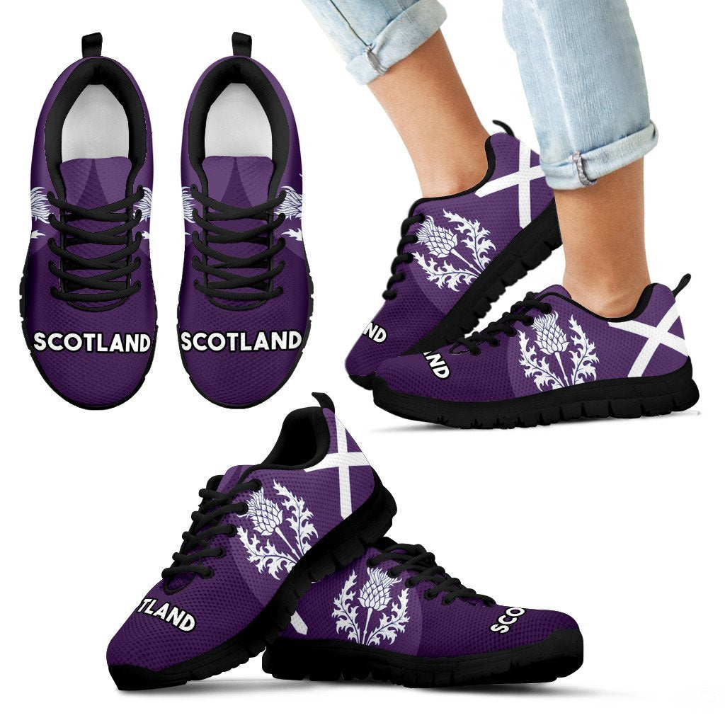 Scotland Sneakers Flag Wave Purple - Vibe Hoodie Shop