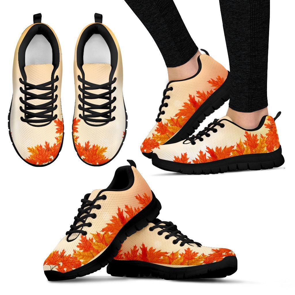 Canada Maple Leaf Floral Men's / Women's Sneakers (Shoes) - Vibe Hoodie Shop