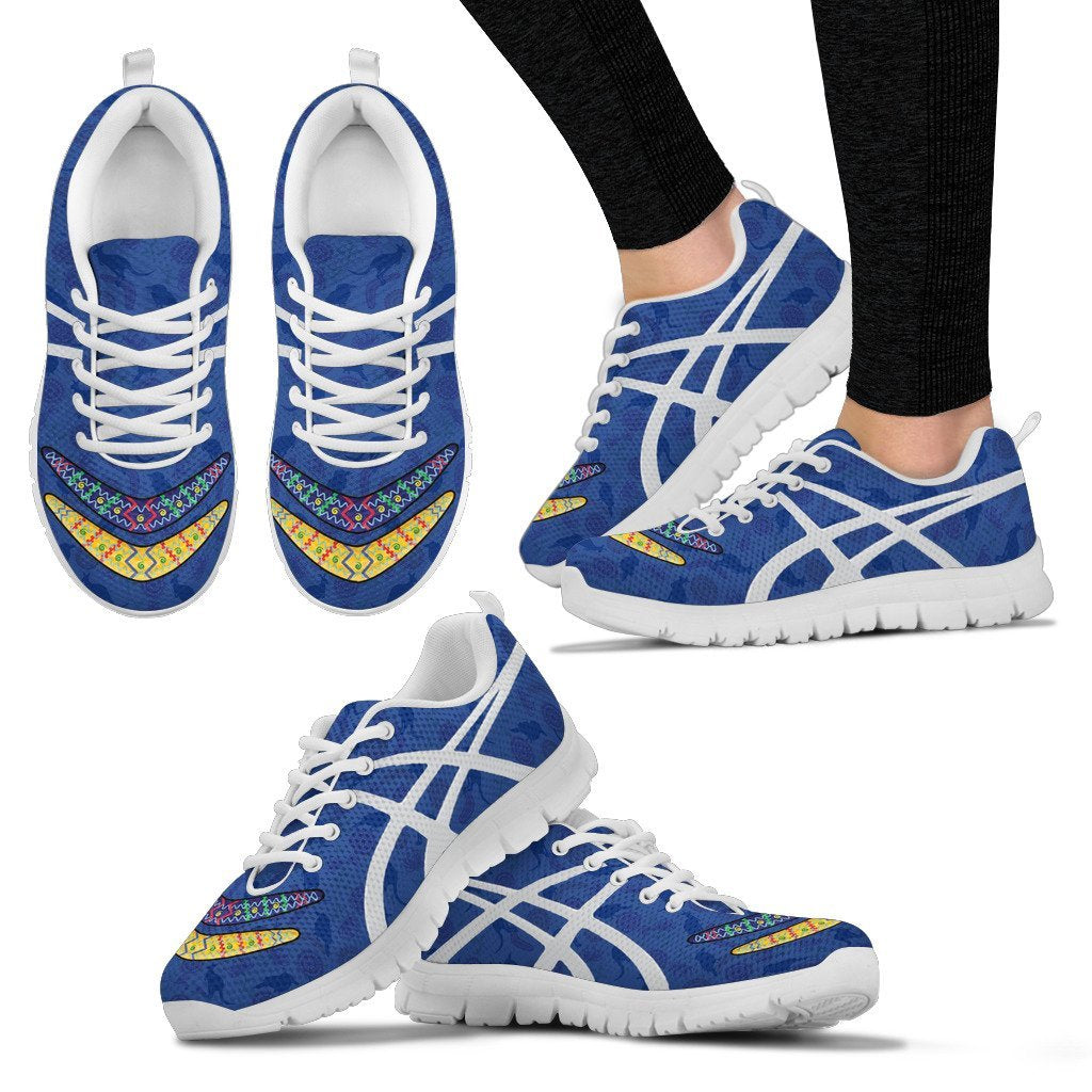 Australia Sneakers - Boomerang Patterns Shoes - Unisex - Vibe Hoodie Shop