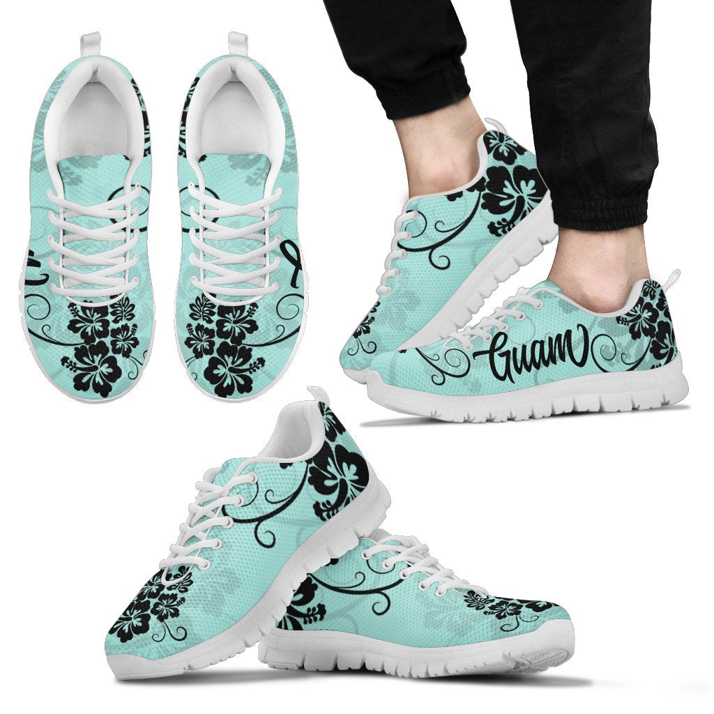 Guam Shoes - Guam with hibiscus Sneakers - Vibe Hoodie Shop