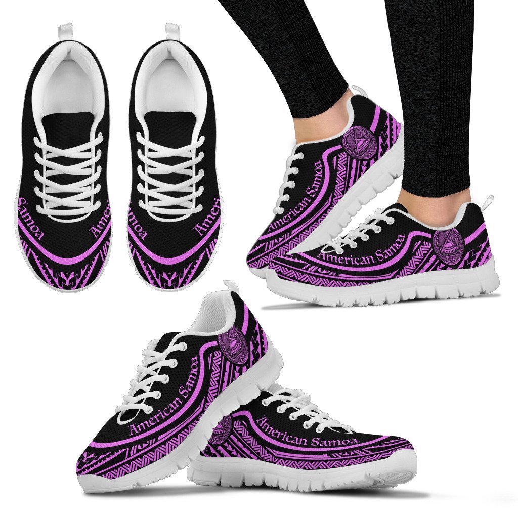 American Samoa Wave Sneakers Purple Color - Vibe Hoodie Shop