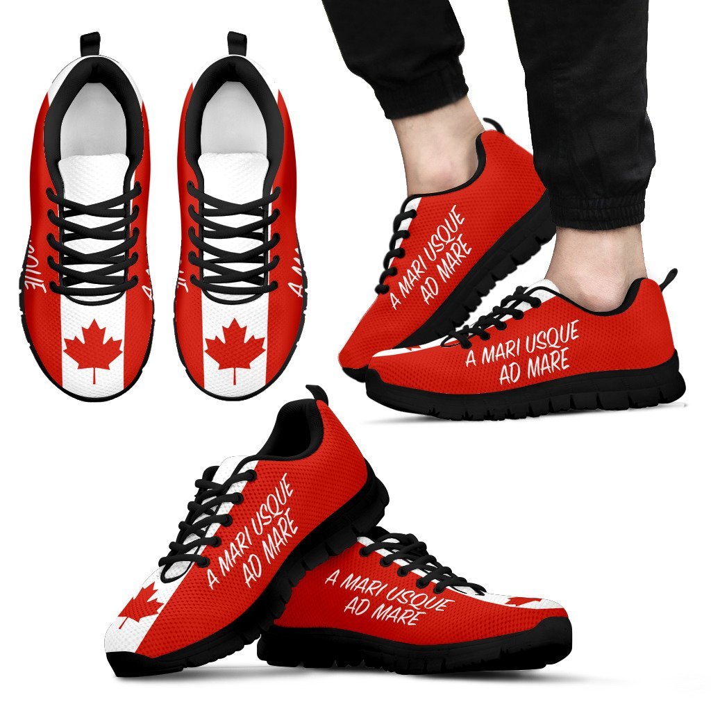 Canada Flag Motto Sneakers - Vibe Hoodie Shop