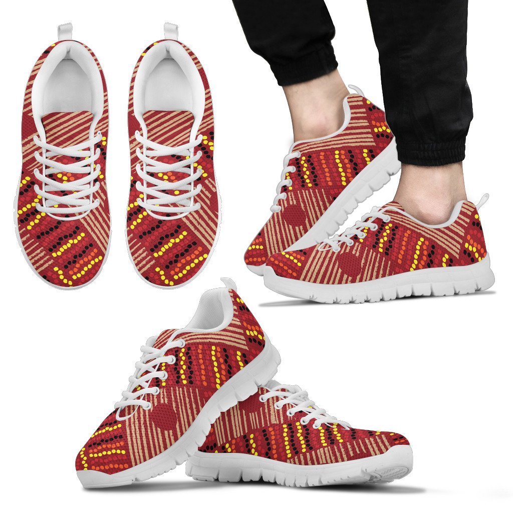 Aboriginal Sneakers, Indigenous Patterns - 03 - Vibe Hoodie Shop