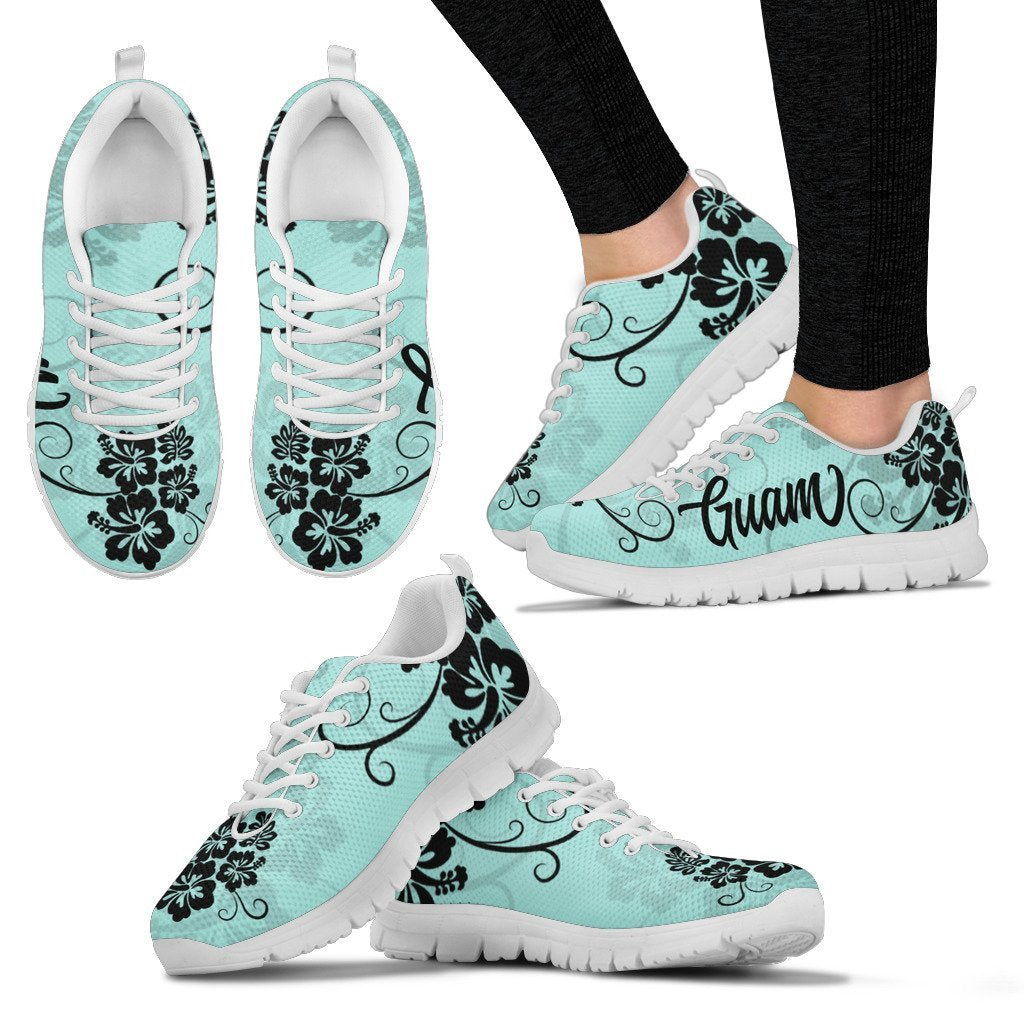 Guam Shoes - Guam with hibiscus Sneakers - Vibe Hoodie Shop