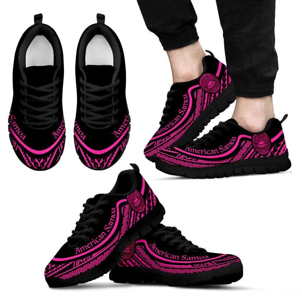 American Samoa Wave Sneakers Pink Color - Vibe Hoodie Shop