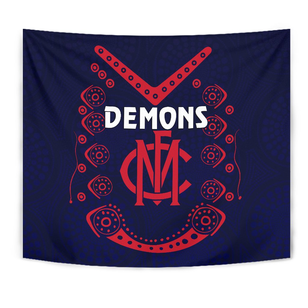 Melbourne Demons Indigenous Tapestry Football - Vibe Hoodie Shop