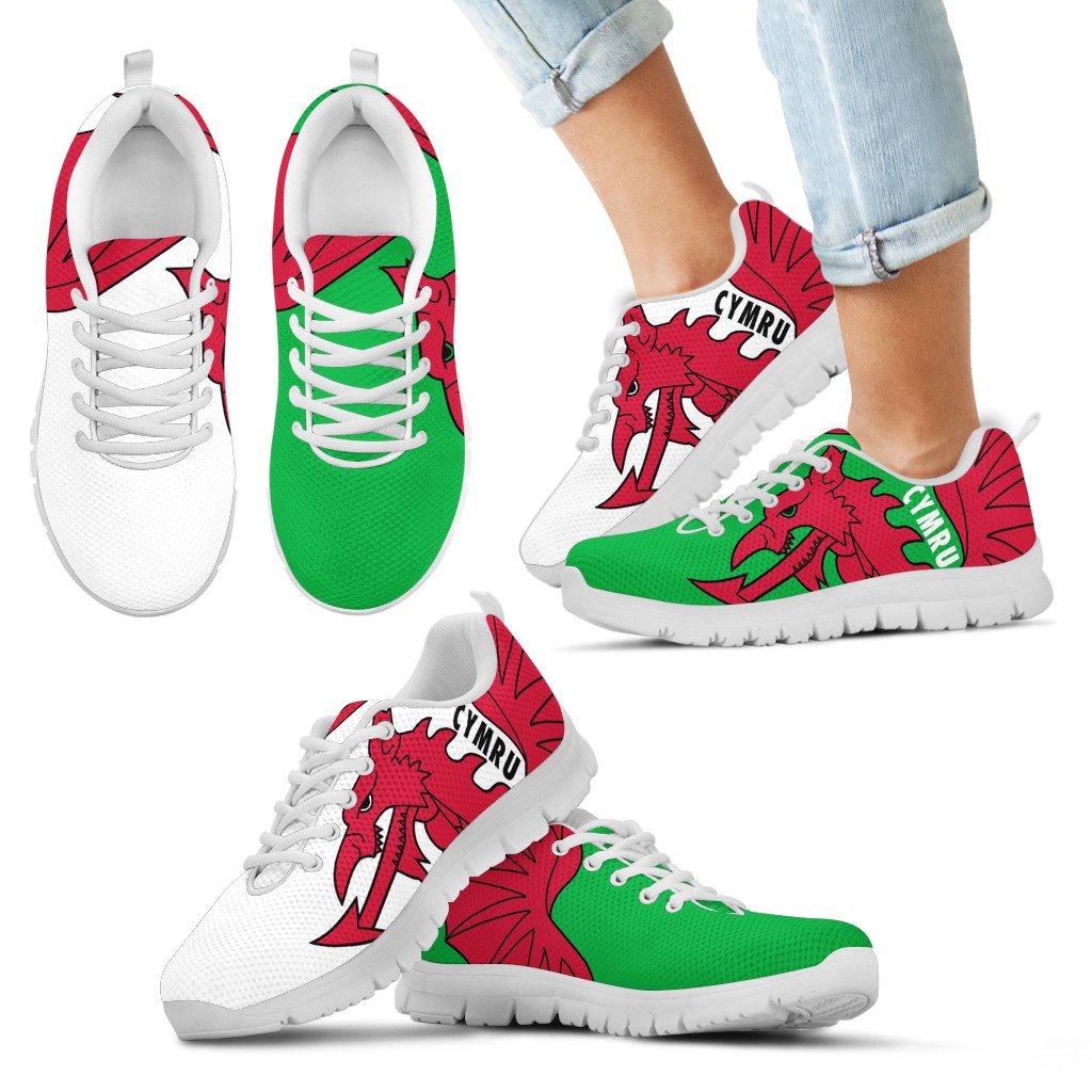 Wales Sneakers - Y Ddraig Goch - Vibe Hoodie Shop