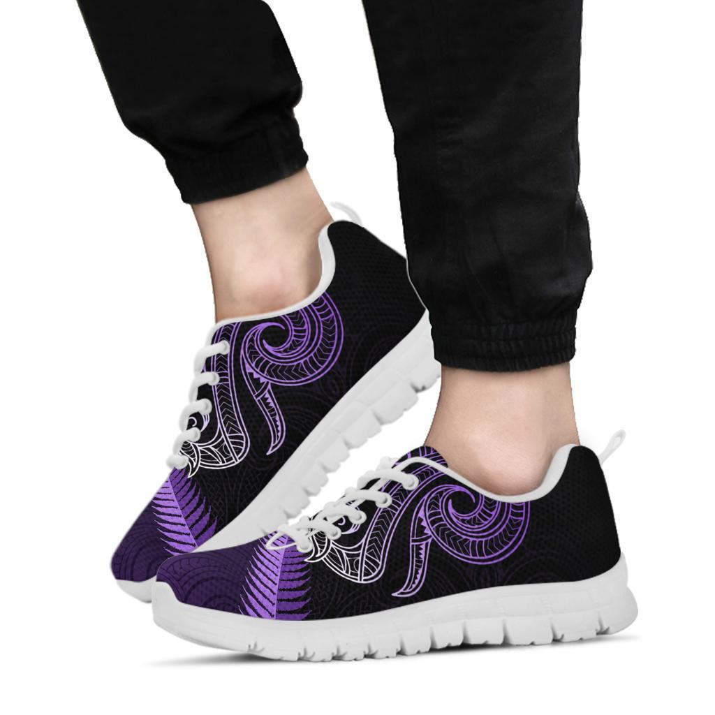 Maori Manaia New Zealand Sneakers Purple - Vibe Hoodie Shop