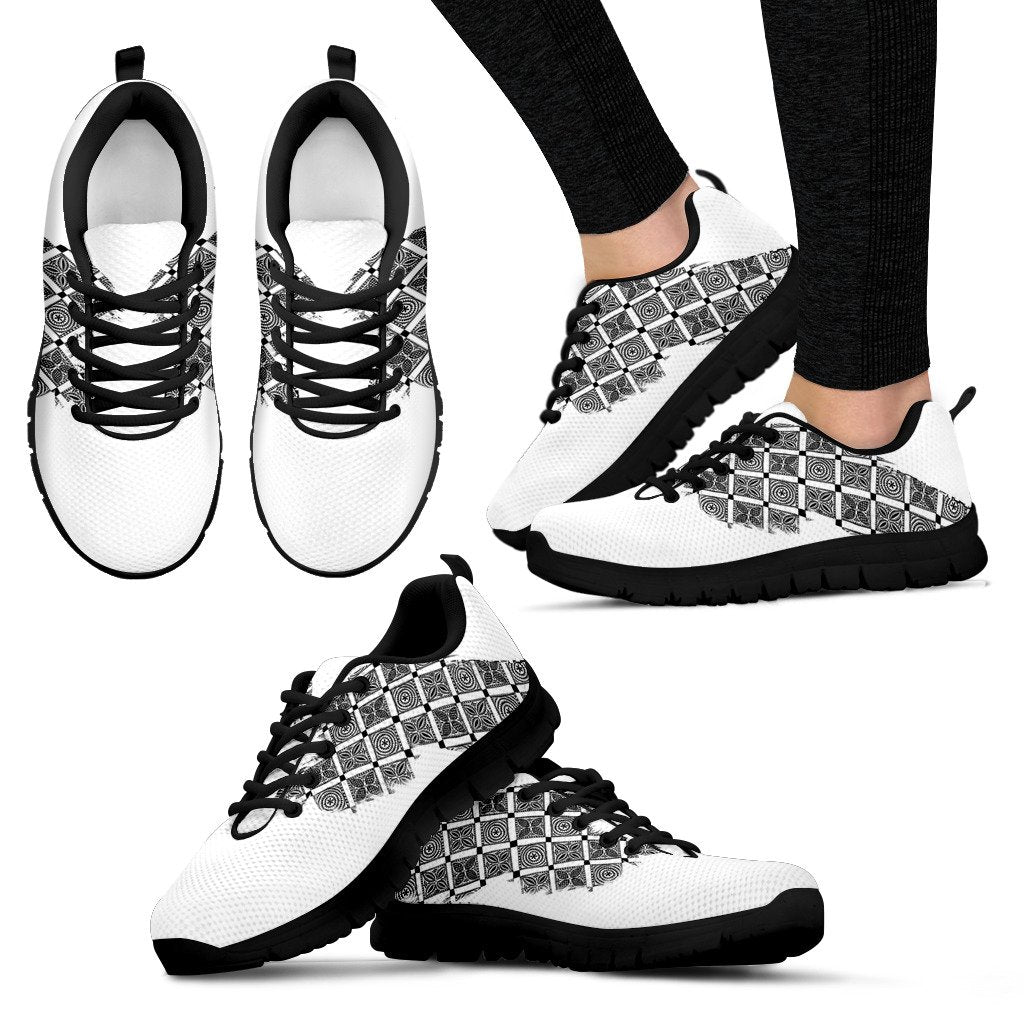 Fiji Tapa Check New Shop Wings Style Men's / Women's Sneakers (Shoes) - Vibe Hoodie Shop