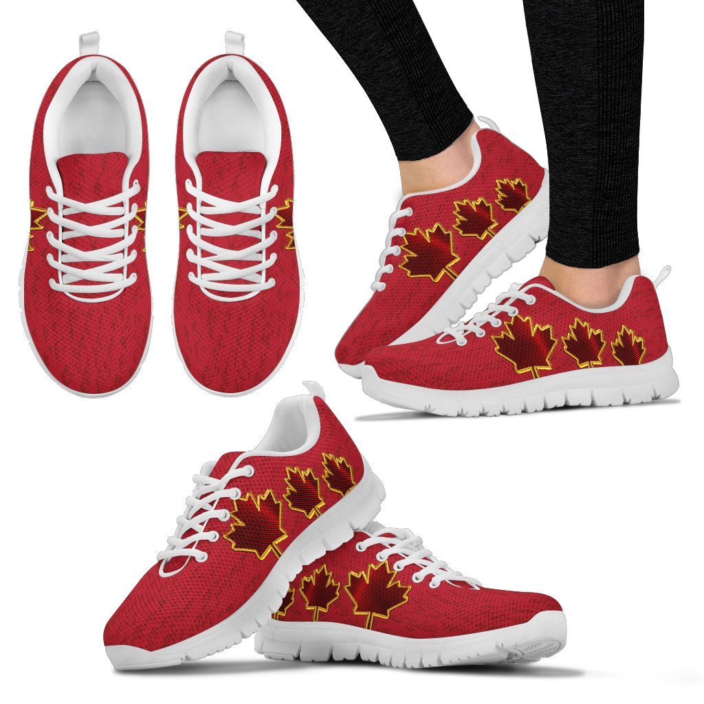 Canada Maple Leaf Sneakers - Vibe Hoodie Shop