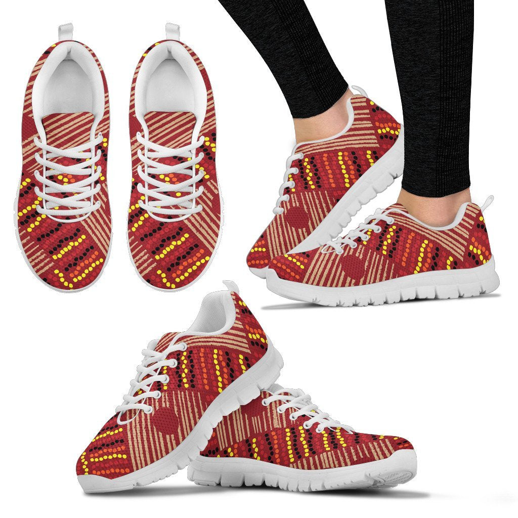 Aboriginal Sneakers, Indigenous Patterns - 03 - Vibe Hoodie Shop